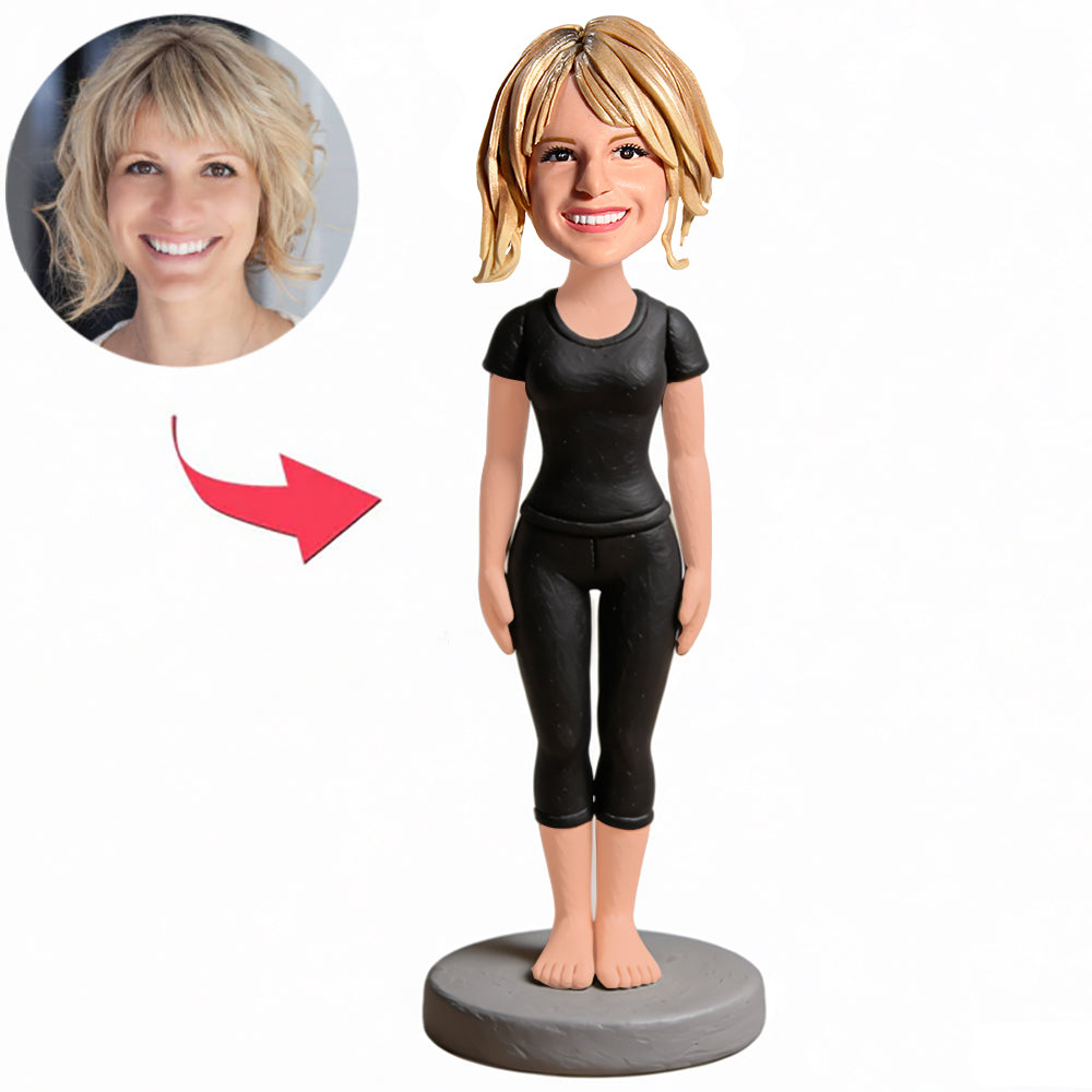 Yoga-Frau Benutzerdefinierte Bobbleheads