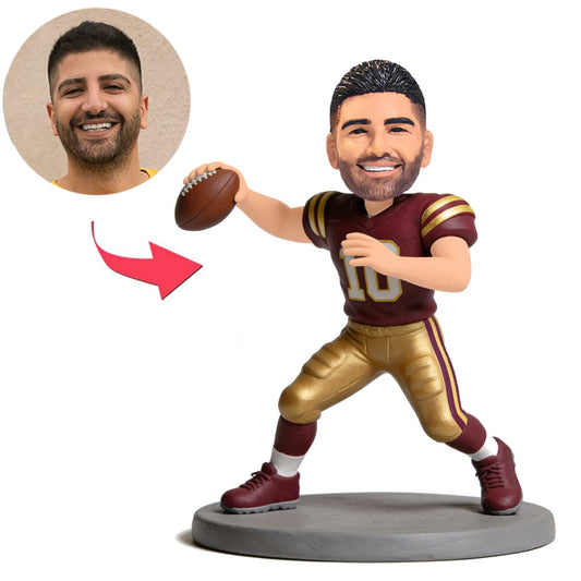 Rugby-Spieler-Wurf Benutzerdefinierte Bobbleheads