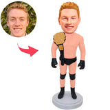 Boxweltmeister Kundenspezifische Bobbleheads addieren Text