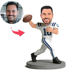 Weißer Football-Quarterback Benutzerdefinierte Bobbleheads