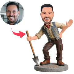 Glücklicher Bauer Benutzerdefinierte Bobbleheads