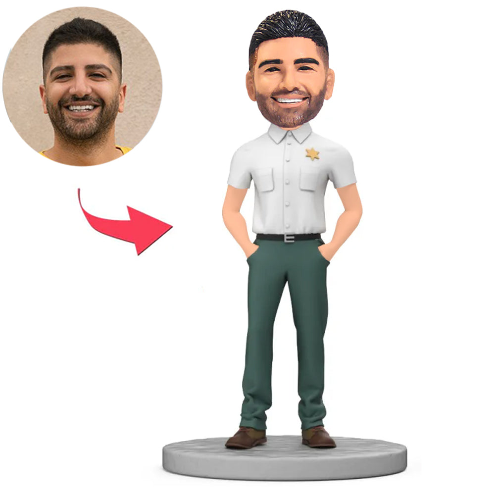 Attraktiver Sheriff Benutzerdefinierte Bobbleheads