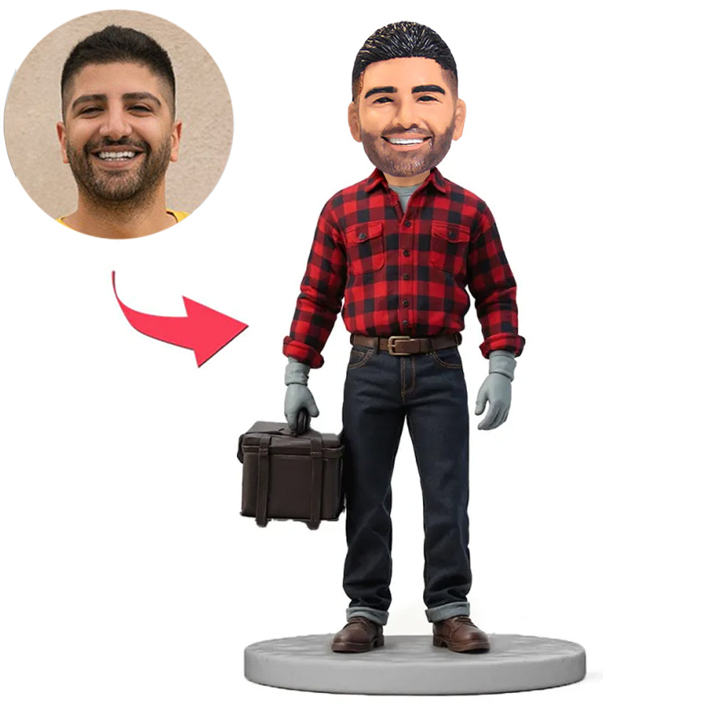 Reparateur für karierte Hemden Benutzerdefinierte Bobbleheads