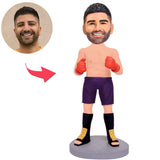 Taekwondo-Boxer Kundenspezifische Bobbleheads addieren Text