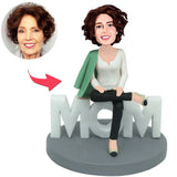 MOM-Basis Kundenspezifische Bobbleheads addieren Text