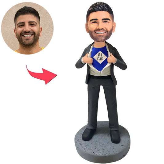 #1 Business-Vater Kundenspezifische Bobbleheads addieren Text