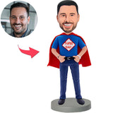Geschenke für Papa Super Dad Kundenspezifische Bobbleheads addieren Text