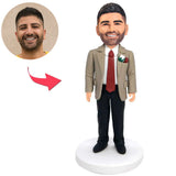 Coole Trauzeugen Kundenspezifische Bobbleheads mit eingraviertem Text