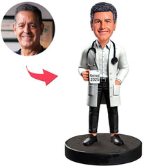 Arzt im Ruhestand 2025 Kundenspezifische Bobbleheads mit graviertem Text