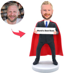 Kundenspezifischer Bobbleheads Der beste Chef der Welt Super Chef