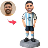 Messi Fußballspieler Nummer 11 Fan Kundenspezifische Bobbleheads