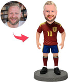 Spanischer Fußballspieler mit der Nummer 10 Kundenspezifische Bobbleheads