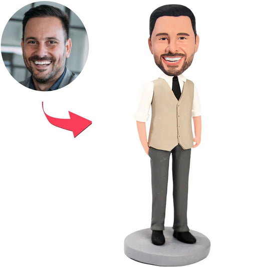 Coole Geschäftsmann-kundenspezifische Bobbleheads