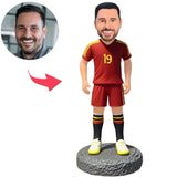 Trikot der spanischen Fußballmannschaft Kundenspezifische Bobbleheads