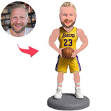 Lakers 23 LeBron James Basketballspieler Kundenspezifische Bobbleheads