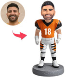 #1 Papa Daumen hoch Kundenspezifische Bobbleheads addieren Text