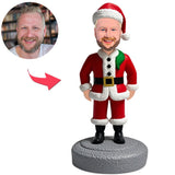 Weihnachtsgeschenke Weihnachtsmann mit Weihnachtsmütze Kundenspezifische Bobbleheads