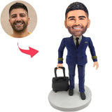 Crew Commander Kundenspezifische Bobbleheads mit eingraviertem Text