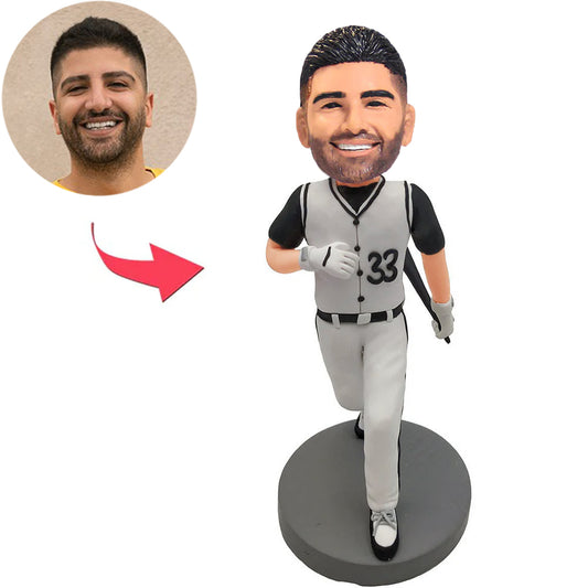 Kundenspezifischer Bobbleheads-Athlet Nr. 33 addieren Text