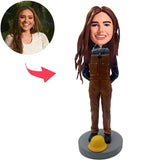 Kundenspezifischer Bobbleheads-Ingenieur addieren Text