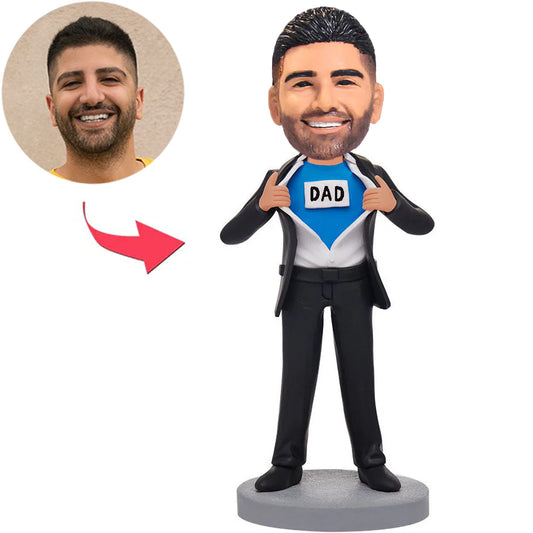 Cooler Papa Kundenspezifische Bobbleheads fügen Text hinzu
