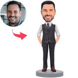 Cooler Geschäft papa Kundenspezifische Bobbleheads fügen Text hinzu