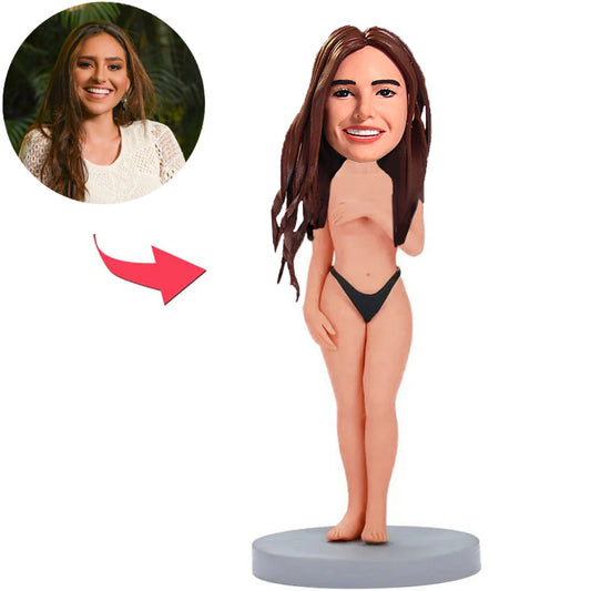 Sexy Frau Kundenspezifische Bobbleheads addieren Text