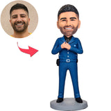 Polizeionkel Benutzerdefinierte Bobbleheads mit eingraviertem Text