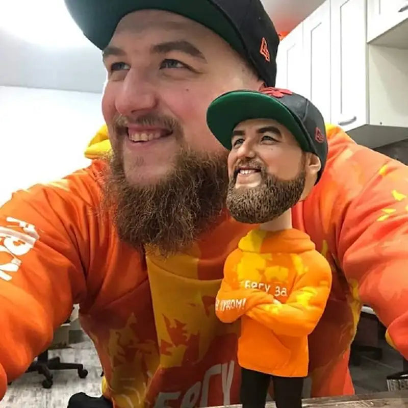 Kunde mit seiner personalisierten Figur