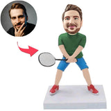 Tennisspieler Kundenspezifische Bobbleheads mit graviertem Text