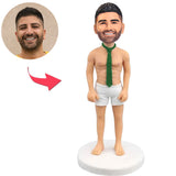 Humorvoller sexy Mann Kundenspezifische Bobbleheads mit eingraviertem Text