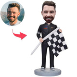 Racer Referee Kundenspezifische Bobbleheads mit eingraviertem Text