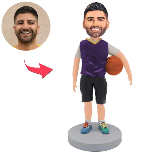 Cooler Basketball-Junge Kundenspezifische Bobbleheads addieren Text