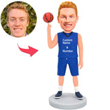 Benutzerdefinierter Name und Nummer eines Basketballspielers Kundenspezifische Bobbleheads addieren Text Bitte wenden Sie sich an den Kundendienst