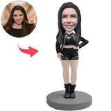 Sexy junges Mädchen benutzerdefinierte Bobbleheads mit graviertem Text