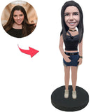 Sexy moderne Mode-Frauen-kundenspezifische Bobbleheads mit graviertem Text