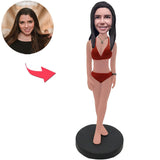 Sexy Frau nur in Dessous Kundenspezifische Bobbleheads mit eingraviertem Text