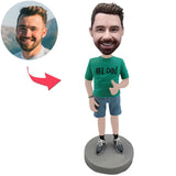 #1 Papa Benutzerdefinierte Bobbleheads mit eingraviertem Text