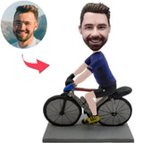 Sportliche Radfahrer Kundenspezifische Bobbleheads mit eingraviertem Text