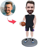 Benutzerdefinierte Bobbleheads für Basketballspieler mit eingraviertem Text