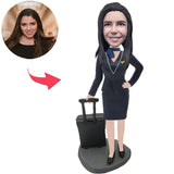 Airline Stewardess kundenspezifische Bobbleheads mit eingraviertem Text