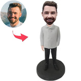 Chef-Mann-kundenspezifische Bobbleheads addieren Text