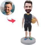 Mann-Spiel-Basketball-kundenspezifische Bobbleheads addieren Text