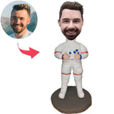 Begabte Astronauten-kundenspezifische Bobbleheads addieren Text