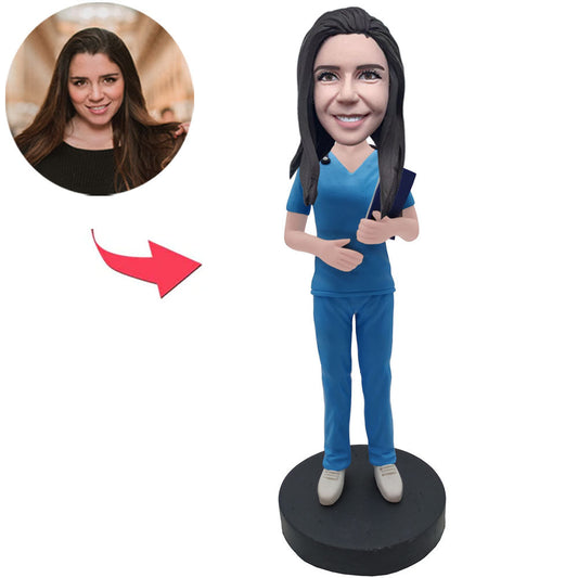 Krankenschwester Kundenspezifische Bobbleheads mit eingraviertem Text