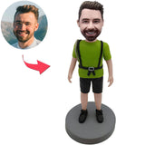 Sportkleidungs-Mann-kundenspezifische Bobbleheads addieren Text