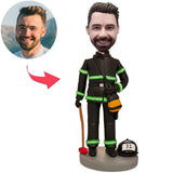 Mit voller ladung feuerwehr Kundenspezifische Bobbleheads mit eingraviertem Text