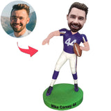 Er war ein coole rugby-spieler Kundenspezifische Bobbleheads mit eingraviertem Text