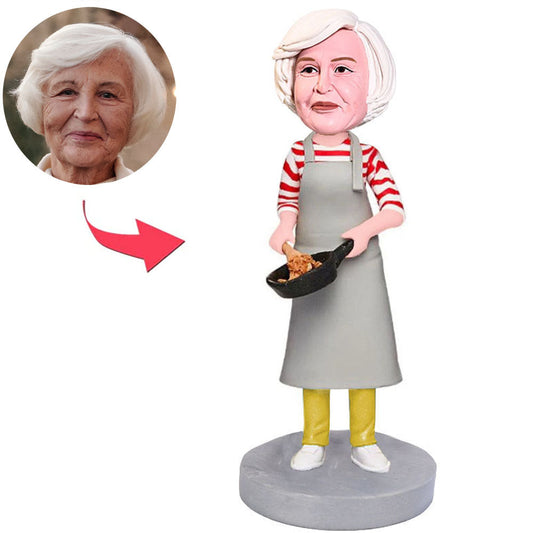 Kochende Mamma-kundenspezifische Bobbleheads mit Text