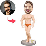 Sexy Super-Vater Kundenspezifische Bobbleheads fügen Text hinzu